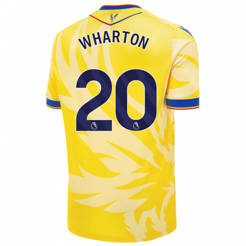 Niño Camiseta Adam Wharton #20 Amarillo 2ª Equipación 2024/25 La Camisa México