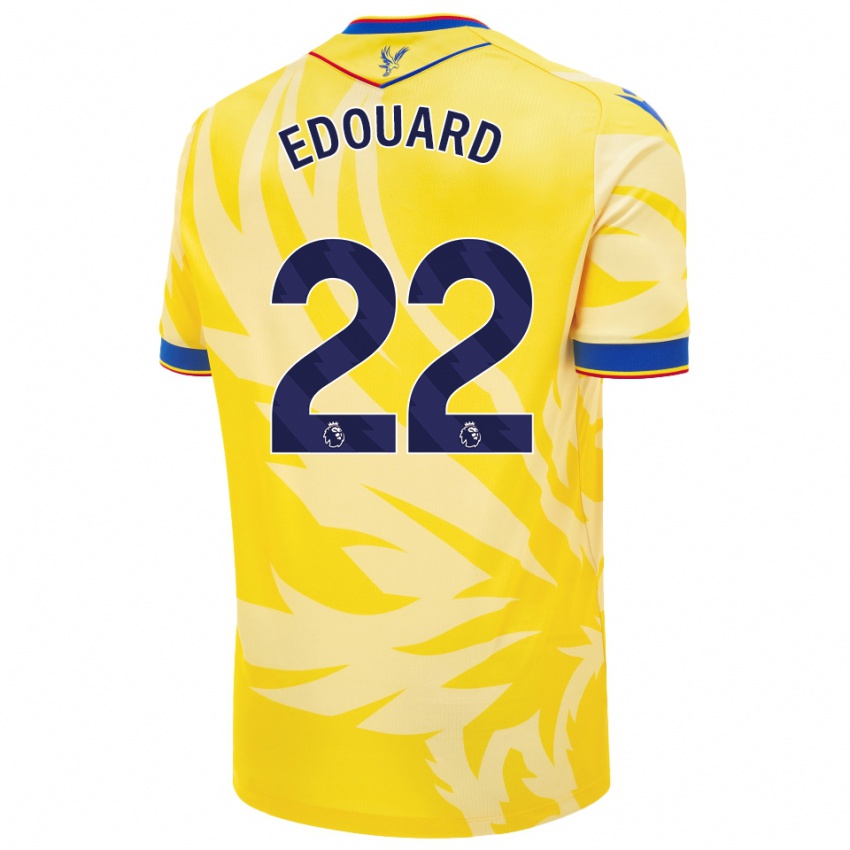 Niño Camiseta Odsonne Edouard #22 Amarillo 2ª Equipación 2024/25 La Camisa México