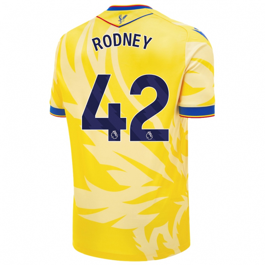 Niño Camiseta Kaden Rodney #42 Amarillo 2ª Equipación 2024/25 La Camisa México