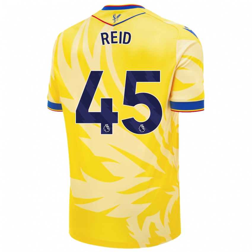 Niño Camiseta Dylan Reid #45 Amarillo 2ª Equipación 2024/25 La Camisa México