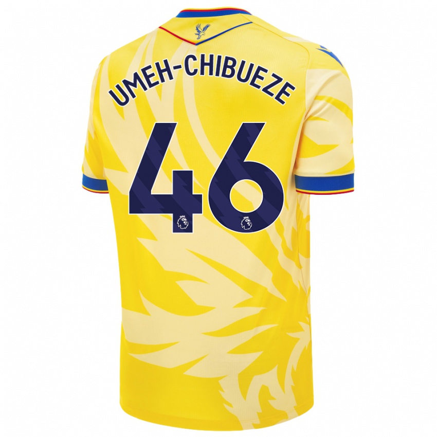 Niño Camiseta Franco Umeh-Chibueze #46 Amarillo 2ª Equipación 2024/25 La Camisa México