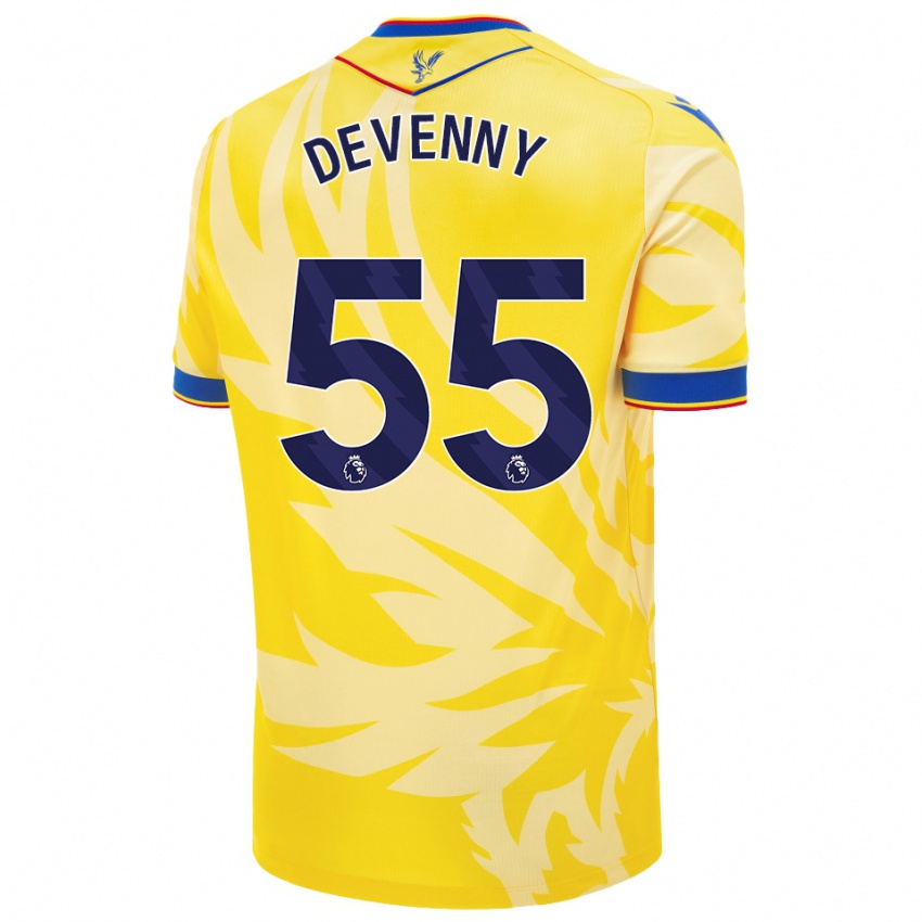 Niño Camiseta Justin Devenny #55 Amarillo 2ª Equipación 2024/25 La Camisa México