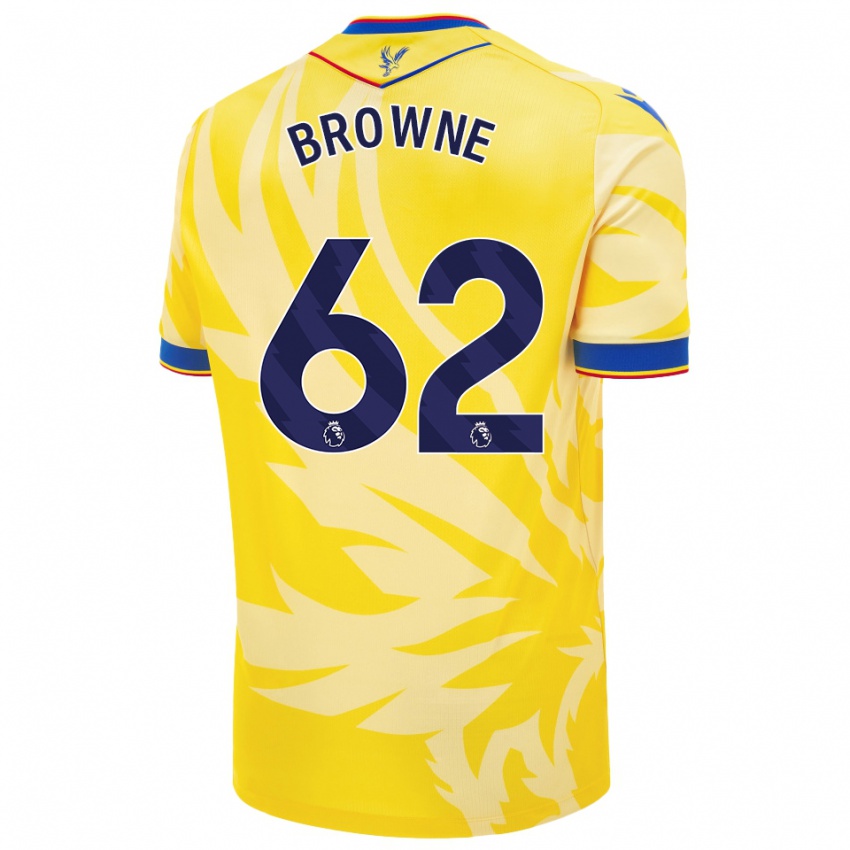 Niño Camiseta Luke Browne #62 Amarillo 2ª Equipación 2024/25 La Camisa México