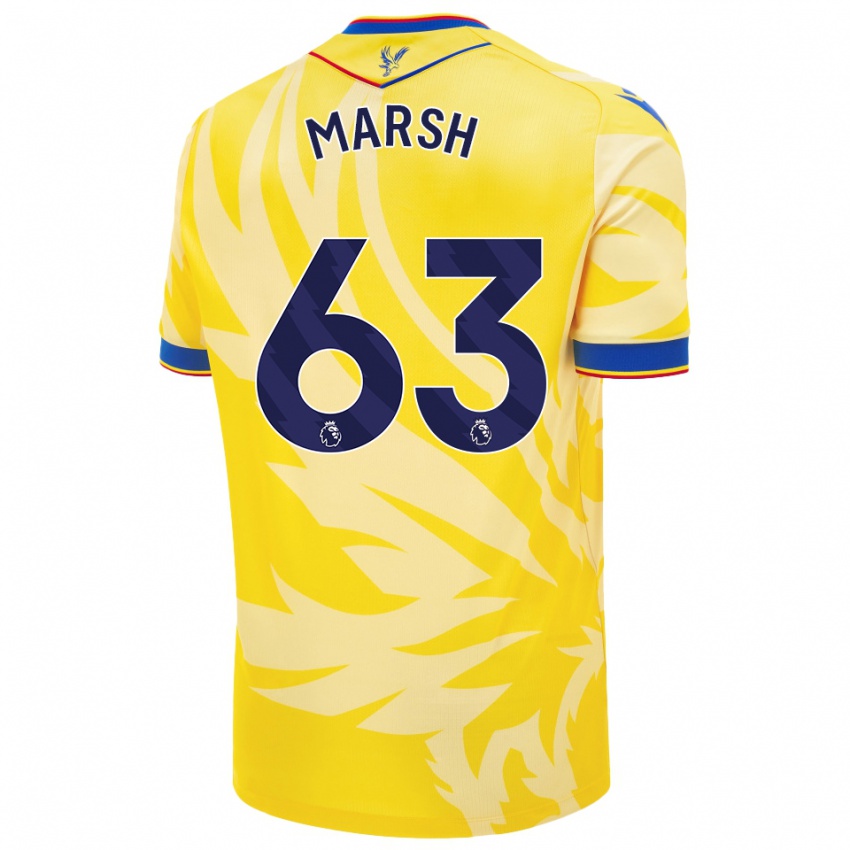 Niño Camiseta Zach Marsh #63 Amarillo 2ª Equipación 2024/25 La Camisa México