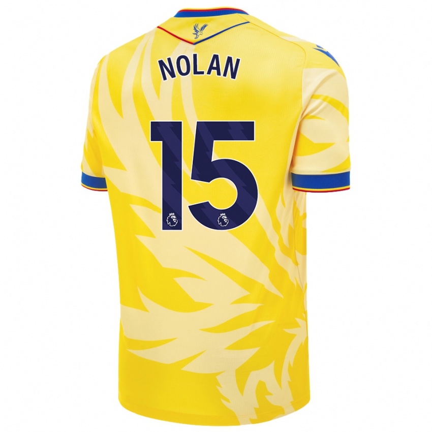 Niño Camiseta Hayley Nolan #15 Amarillo 2ª Equipación 2024/25 La Camisa México