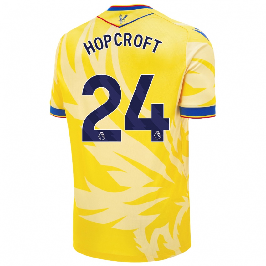 Niño Camiseta Shanade Hopcroft #24 Amarillo 2ª Equipación 2024/25 La Camisa México