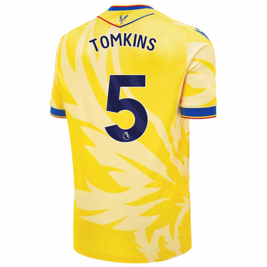 Niño Camiseta James Tomkins #5 Amarillo 2ª Equipación 2024/25 La Camisa México