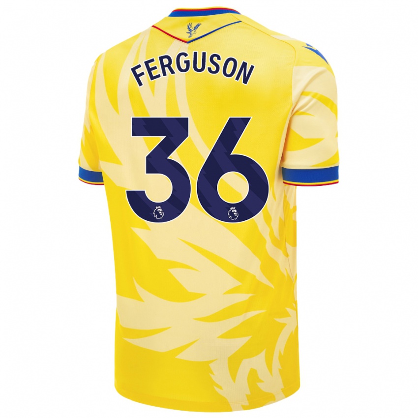 Niño Camiseta Nathan Ferguson #36 Amarillo 2ª Equipación 2024/25 La Camisa México