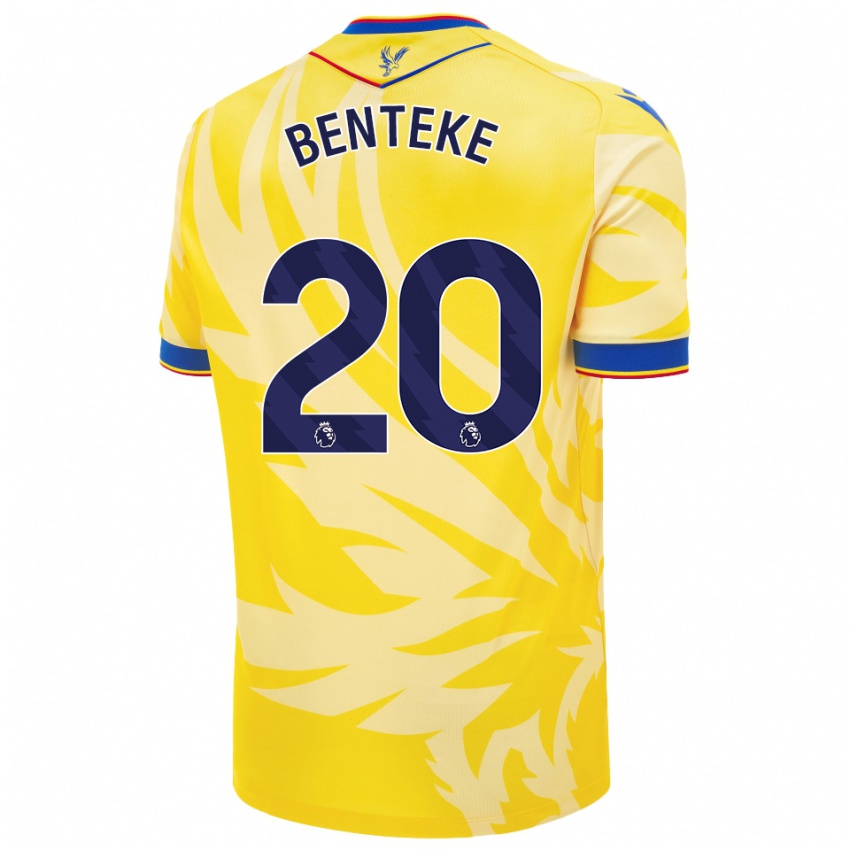 Niño Camiseta Christian Benteke #20 Amarillo 2ª Equipación 2024/25 La Camisa México