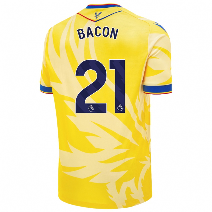 Niño Camiseta Skye Bacon #21 Amarillo 2ª Equipación 2024/25 La Camisa México