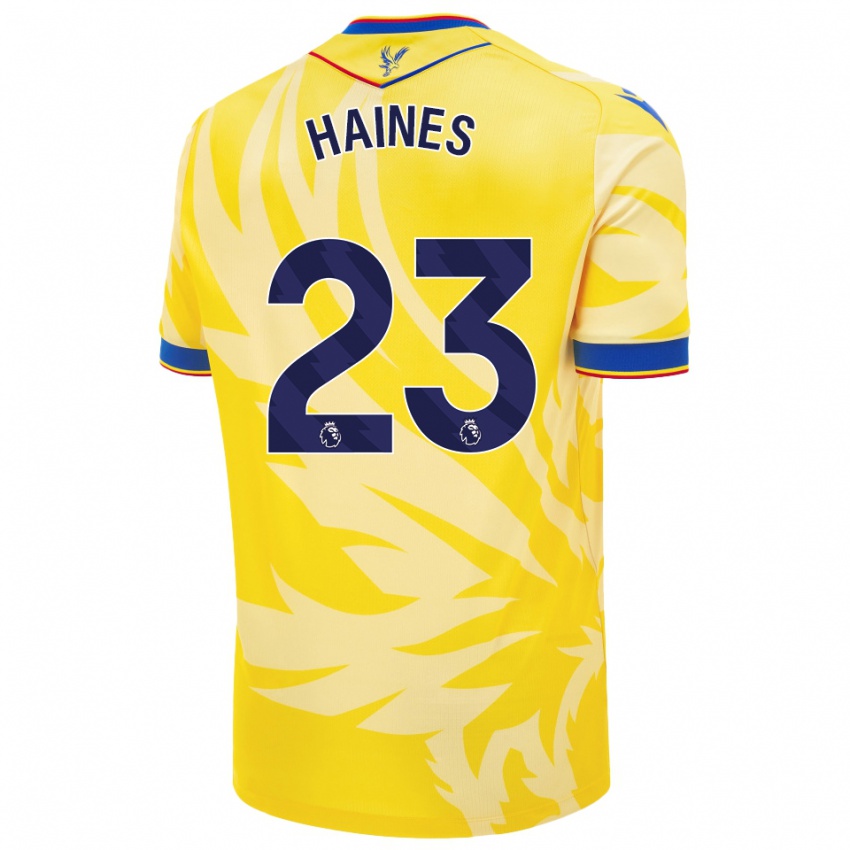 Niño Camiseta Coral-Jade Haines #23 Amarillo 2ª Equipación 2024/25 La Camisa México