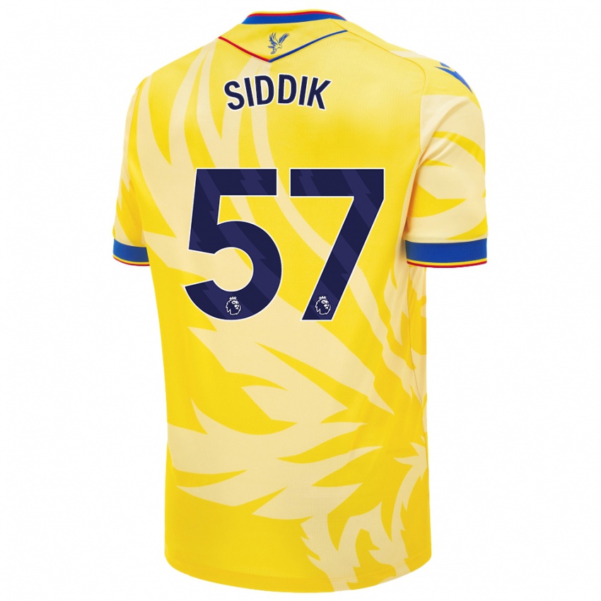 Niño Camiseta Cardo Siddik #57 Amarillo 2ª Equipación 2024/25 La Camisa México