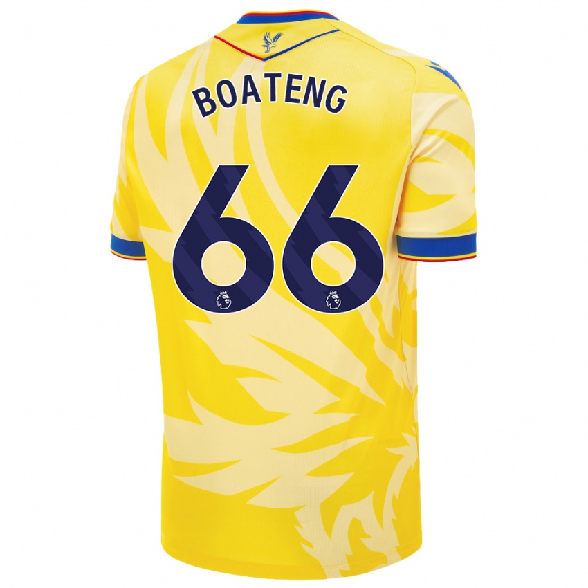 Niño Camiseta David Boateng #66 Amarillo 2ª Equipación 2024/25 La Camisa México