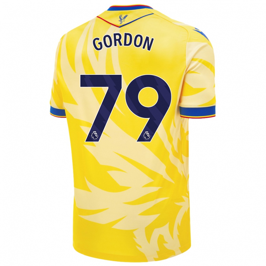 Niño Camiseta John-Kymani Gordon #79 Amarillo 2ª Equipación 2024/25 La Camisa México