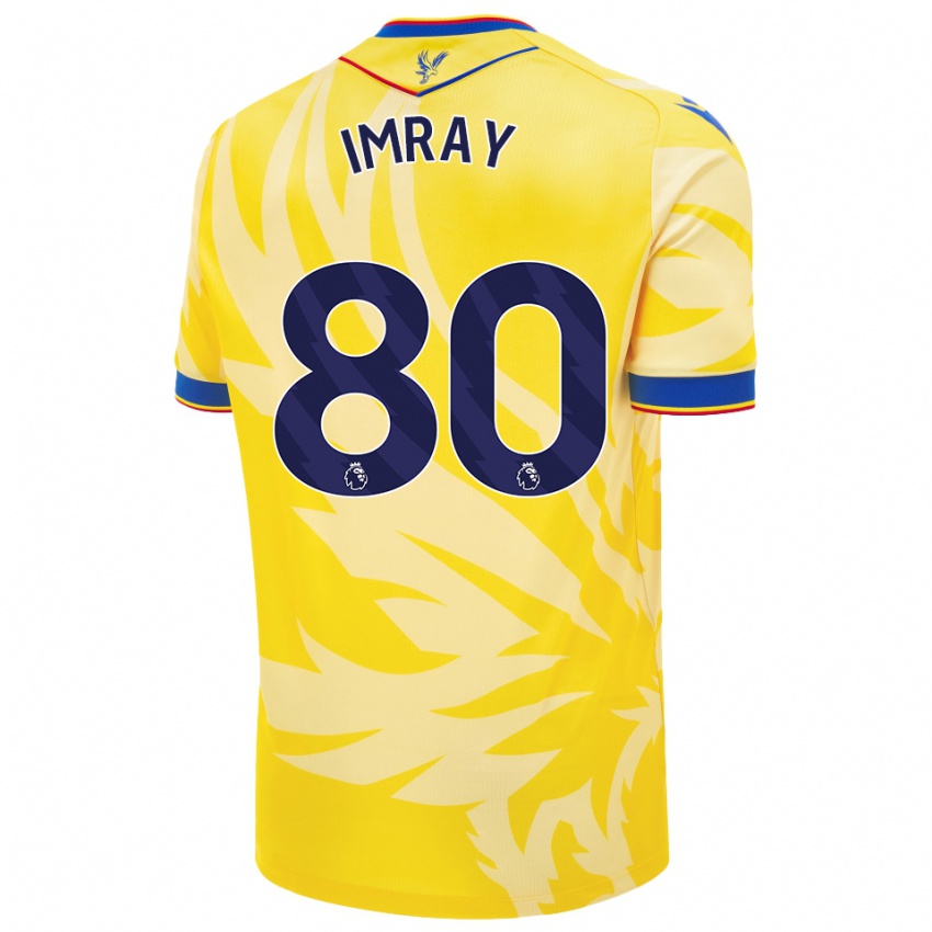 Niño Camiseta Danny Imray #80 Amarillo 2ª Equipación 2024/25 La Camisa México