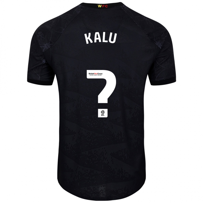 Niño Camiseta Samuel Kalu #0 Negro Blanco 2ª Equipación 2024/25 La Camisa México