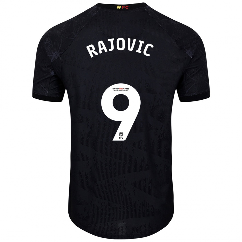 Niño Camiseta Mileta Rajovic #9 Negro Blanco 2ª Equipación 2024/25 La Camisa México