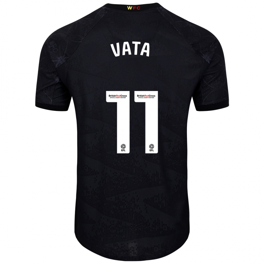 Niño Camiseta Rocco Vata #11 Negro Blanco 2ª Equipación 2024/25 La Camisa México