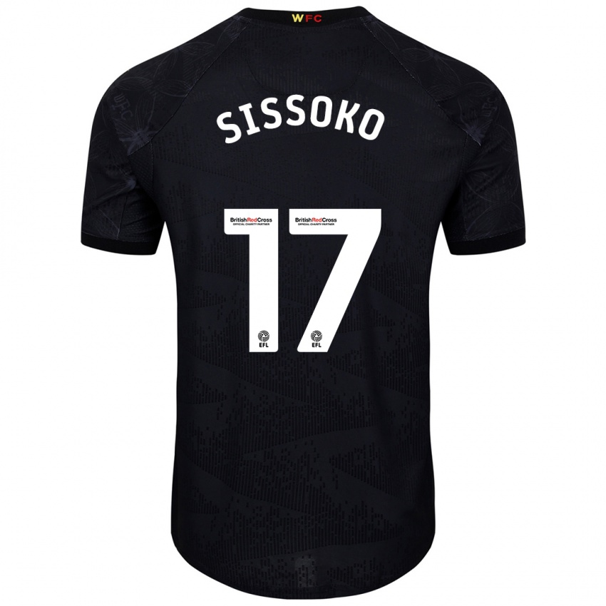 Niño Camiseta Moussa Sissoko #17 Negro Blanco 2ª Equipación 2024/25 La Camisa México