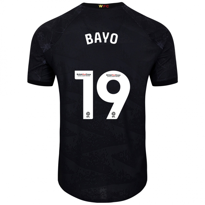 Niño Camiseta Vakoun Bayo #19 Negro Blanco 2ª Equipación 2024/25 La Camisa México