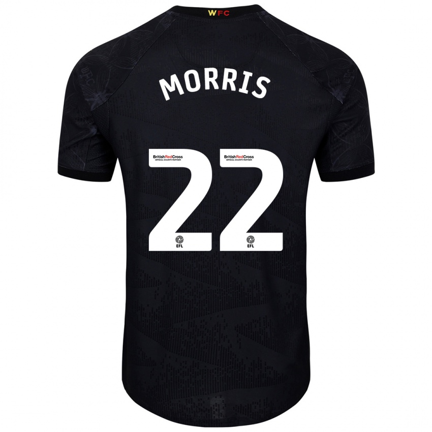 Niño Camiseta James Morris #22 Negro Blanco 2ª Equipación 2024/25 La Camisa México