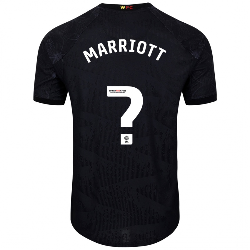 Niño Camiseta Alfie Marriott #0 Negro Blanco 2ª Equipación 2024/25 La Camisa México