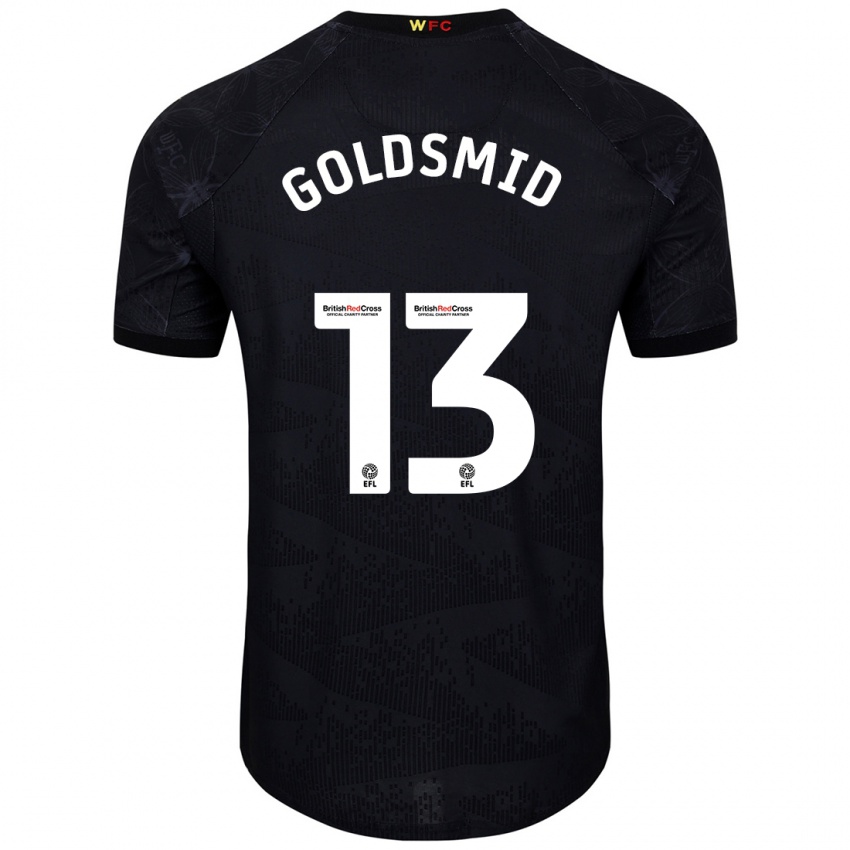 Niño Camiseta Jacqui Goldsmid #13 Negro Blanco 2ª Equipación 2024/25 La Camisa México