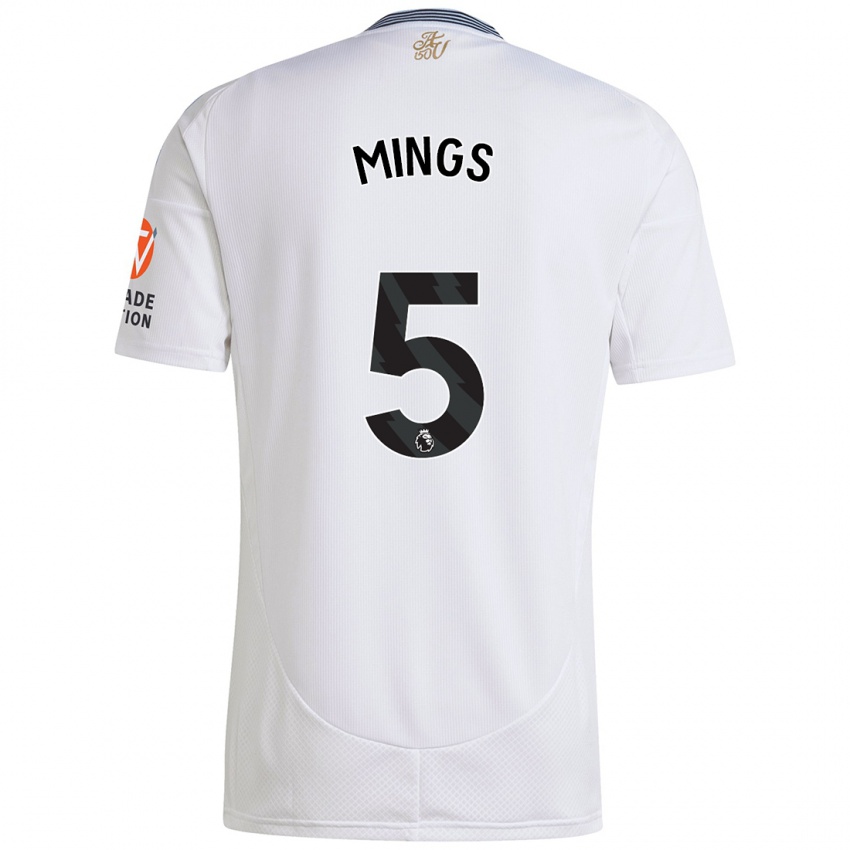 Niño Camiseta Tyrone Mings #5 Blanco 2ª Equipación 2024/25 La Camisa México