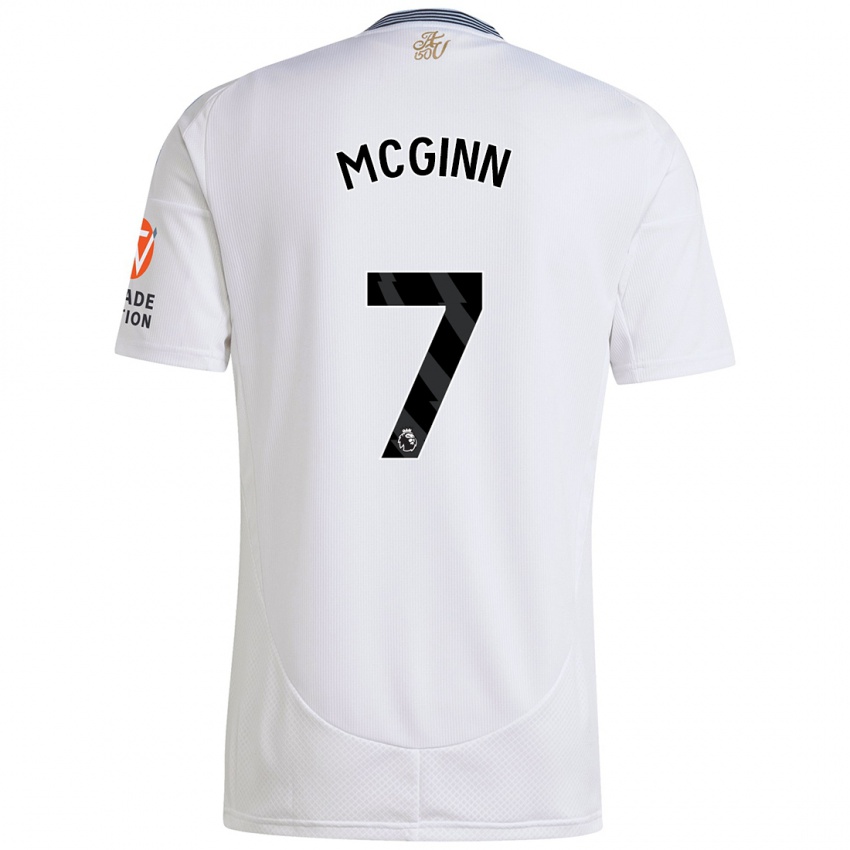 Niño Camiseta John Mcginn #7 Blanco 2ª Equipación 2024/25 La Camisa México