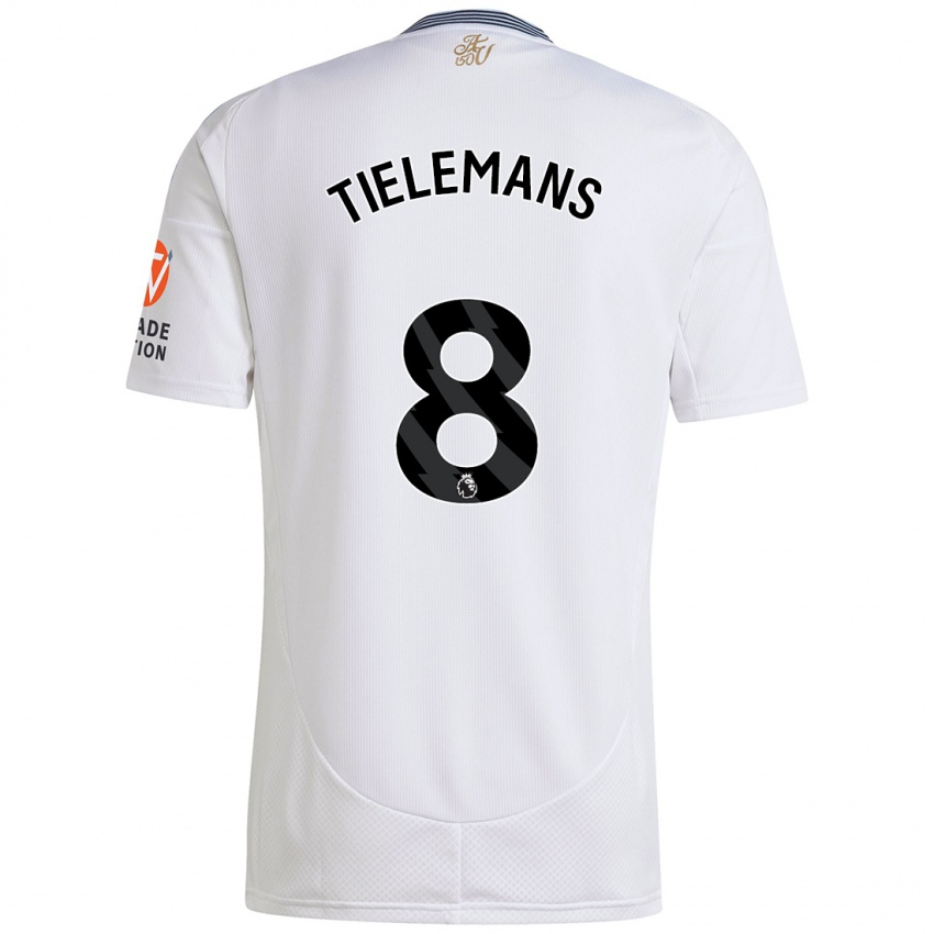 Niño Camiseta Youri Tielemans #8 Blanco 2ª Equipación 2024/25 La Camisa México