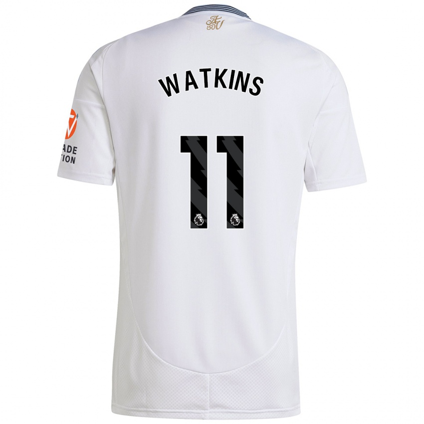 Niño Camiseta Ollie Watkins #11 Blanco 2ª Equipación 2024/25 La Camisa México