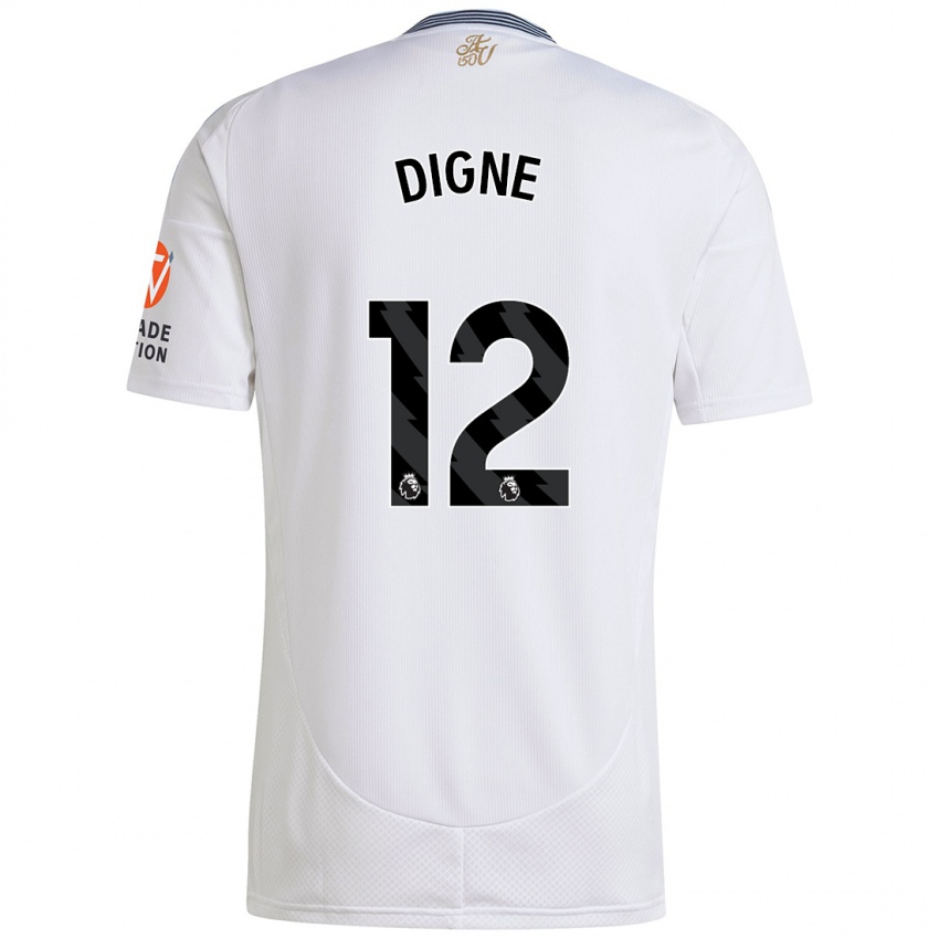 Niño Camiseta Lucas Digne #12 Blanco 2ª Equipación 2024/25 La Camisa México