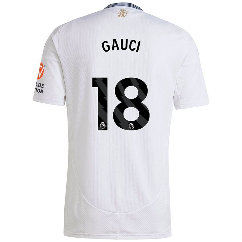 Niño Camiseta Joe Gauci #18 Blanco 2ª Equipación 2024/25 La Camisa México