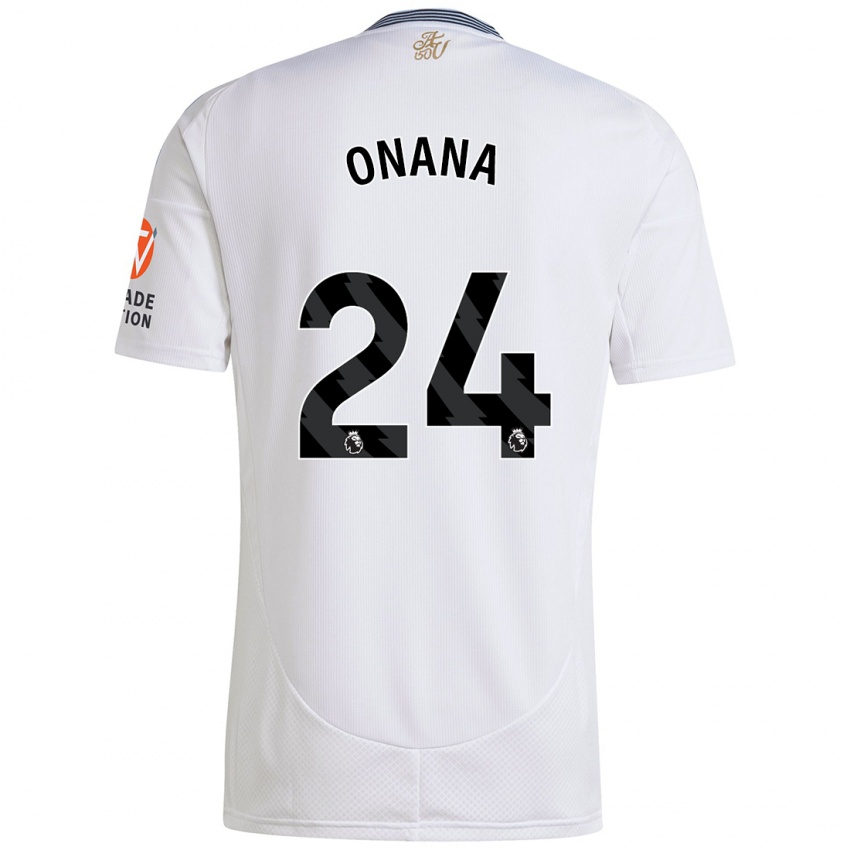 Niño Camiseta Amadou Onana #24 Blanco 2ª Equipación 2024/25 La Camisa México