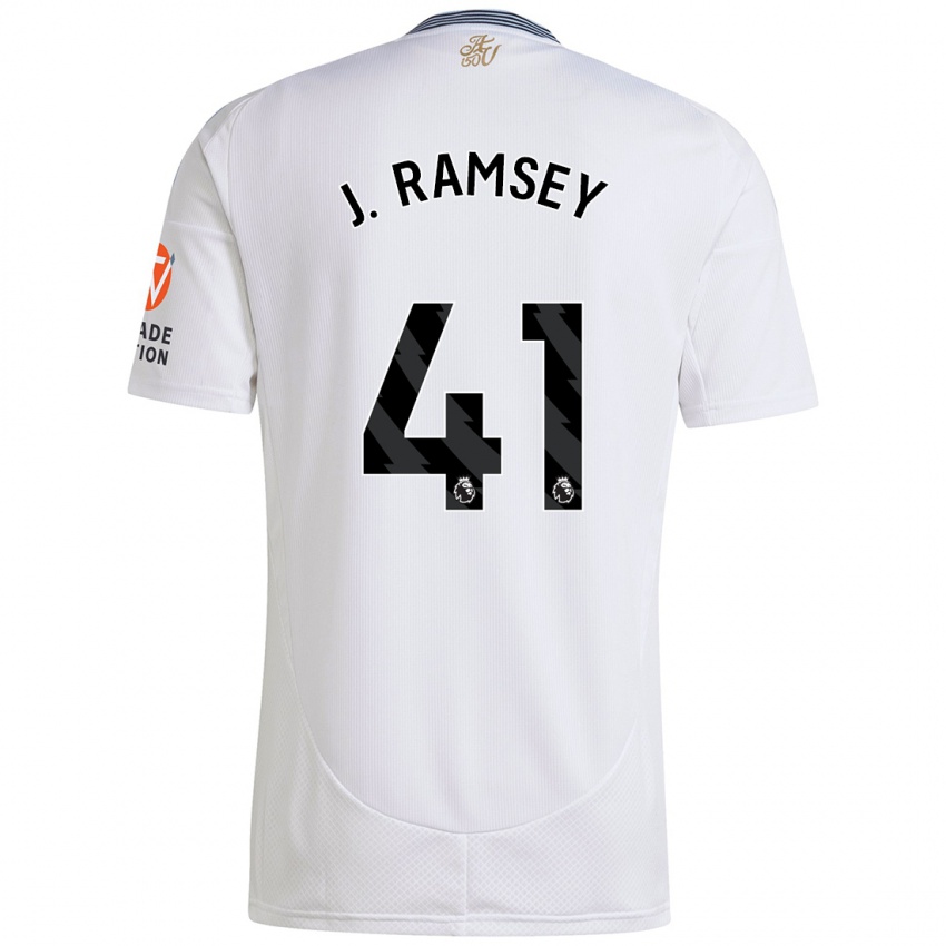 Niño Camiseta Jacob Ramsey #41 Blanco 2ª Equipación 2024/25 La Camisa México