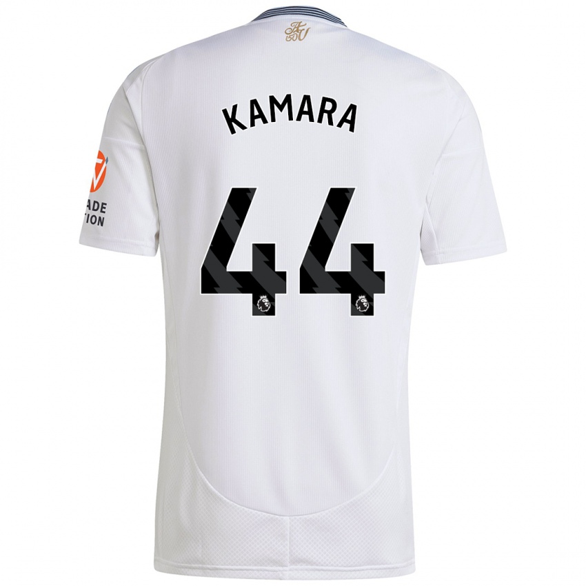 Niño Camiseta Boubacar Kamara #44 Blanco 2ª Equipación 2024/25 La Camisa México