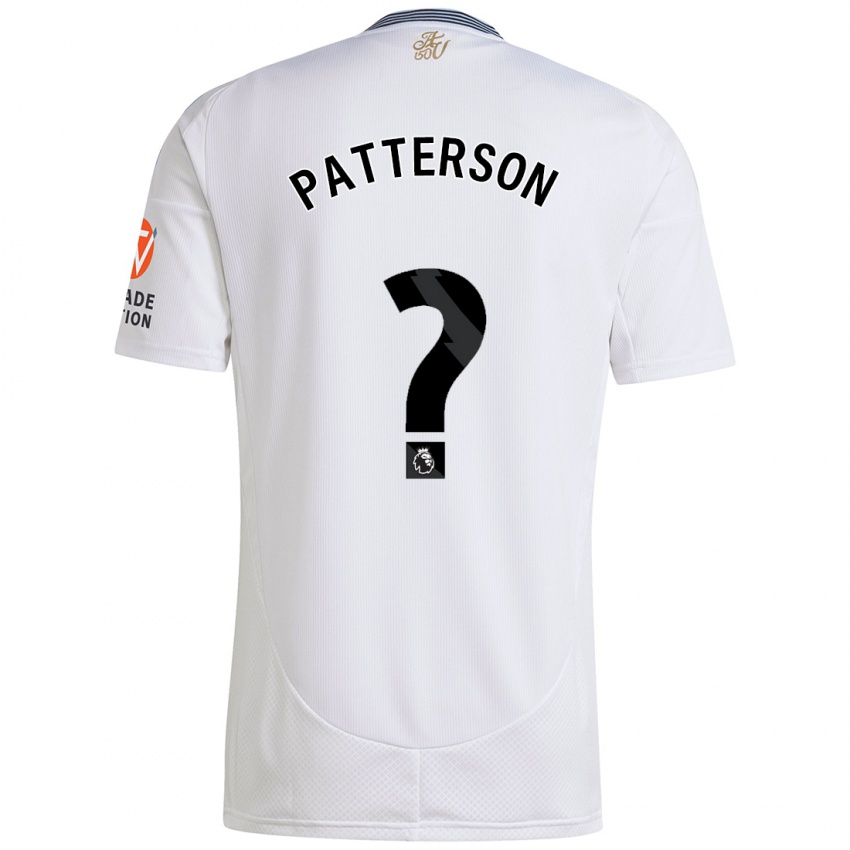 Niño Camiseta Travis Patterson #0 Blanco 2ª Equipación 2024/25 La Camisa México