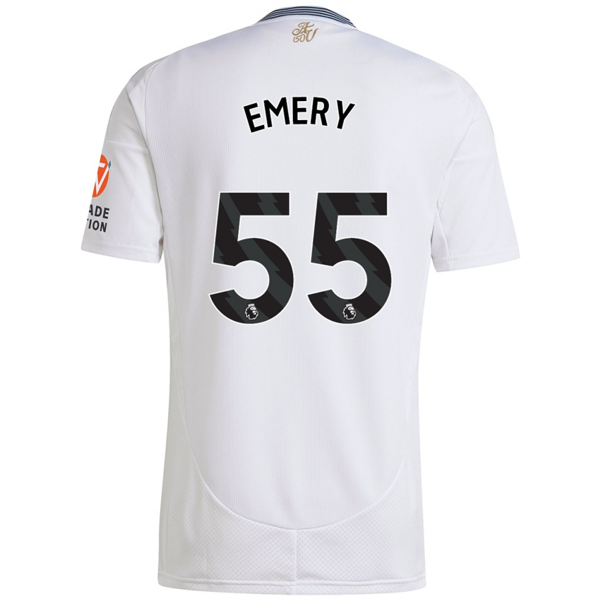 Niño Camiseta Lander Emery #55 Blanco 2ª Equipación 2024/25 La Camisa México