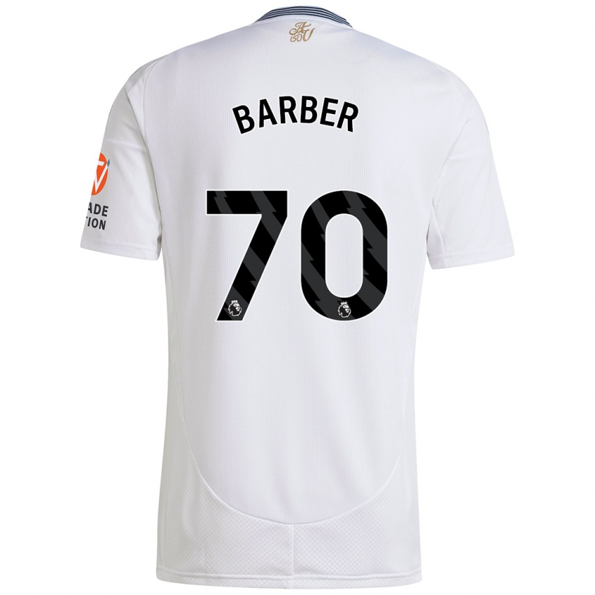 Niño Camiseta Jayden Barber #70 Blanco 2ª Equipación 2024/25 La Camisa México