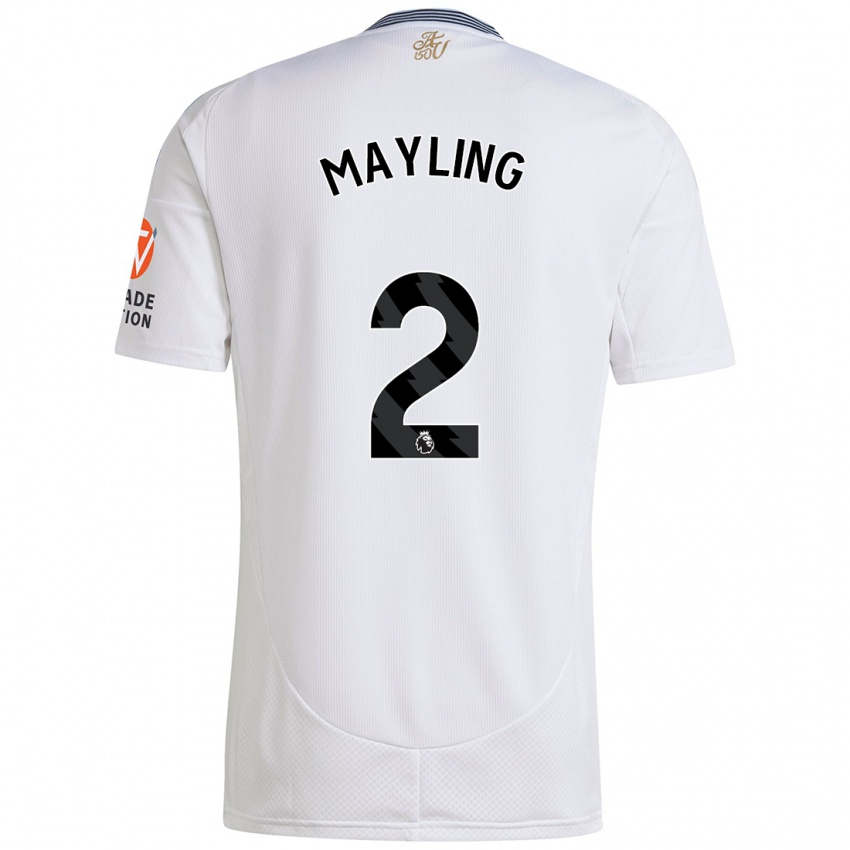 Niño Camiseta Sarah Mayling #2 Blanco 2ª Equipación 2024/25 La Camisa México