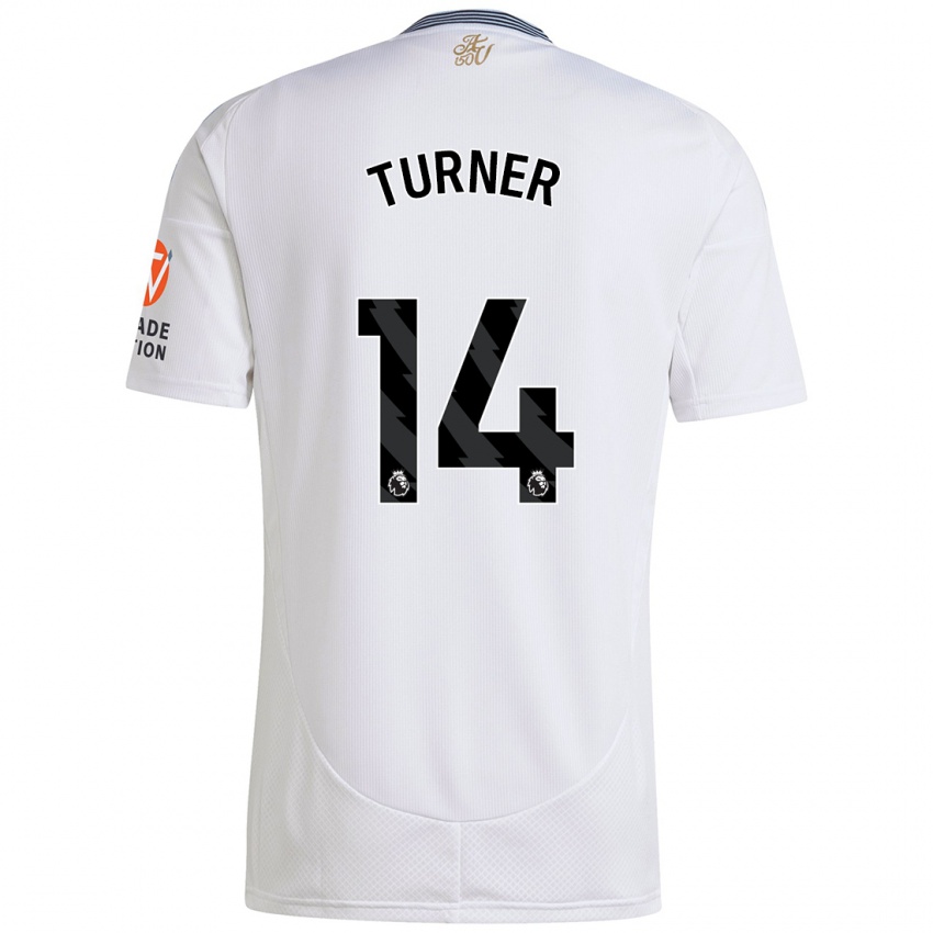 Niño Camiseta Danielle Turner #14 Blanco 2ª Equipación 2024/25 La Camisa México