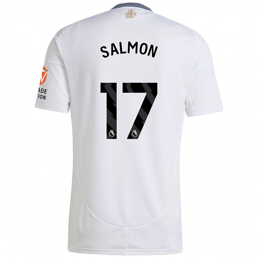 Niño Camiseta Ebony Salmon #17 Blanco 2ª Equipación 2024/25 La Camisa México