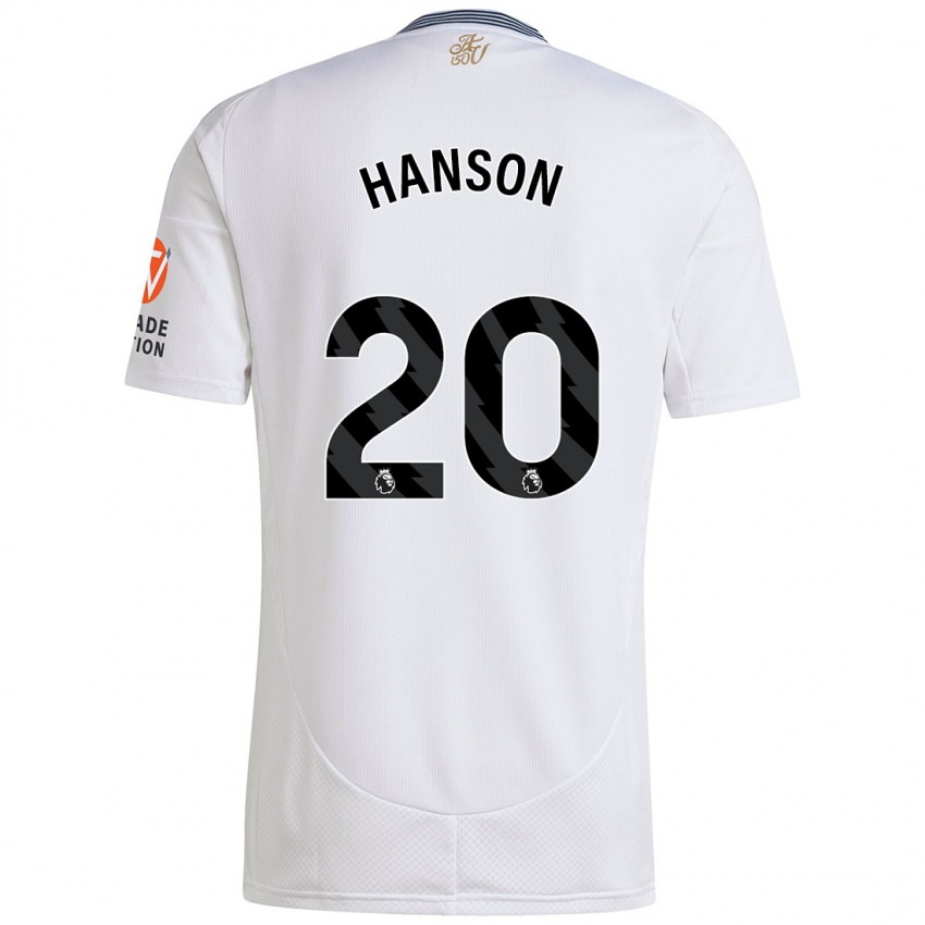 Niño Camiseta Kirsty Hanson #20 Blanco 2ª Equipación 2024/25 La Camisa México