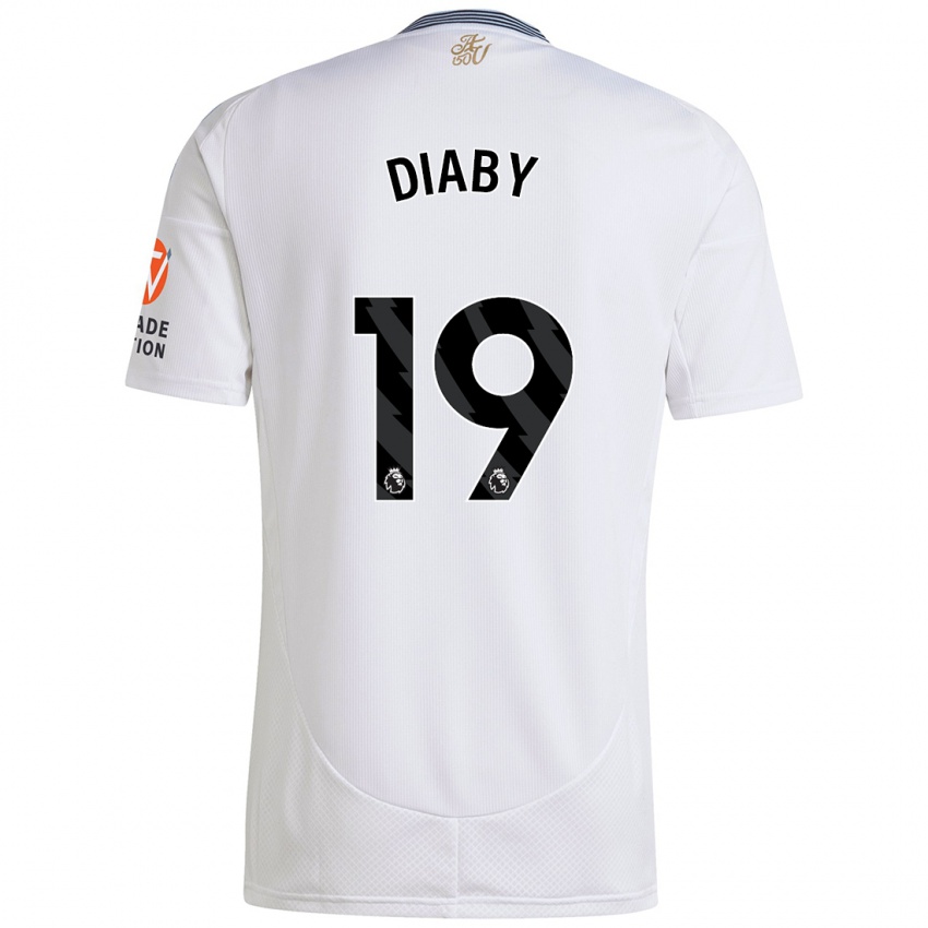 Niño Camiseta Moussa Diaby #19 Blanco 2ª Equipación 2024/25 La Camisa México