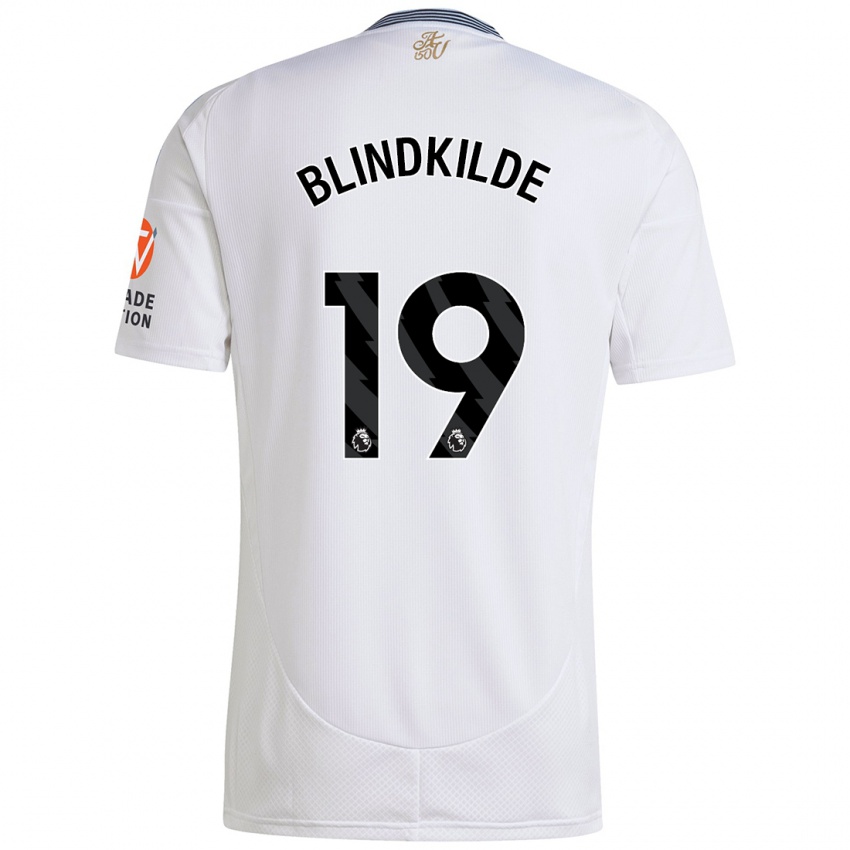 Niño Camiseta Laura Blindkilde #19 Blanco 2ª Equipación 2024/25 La Camisa México