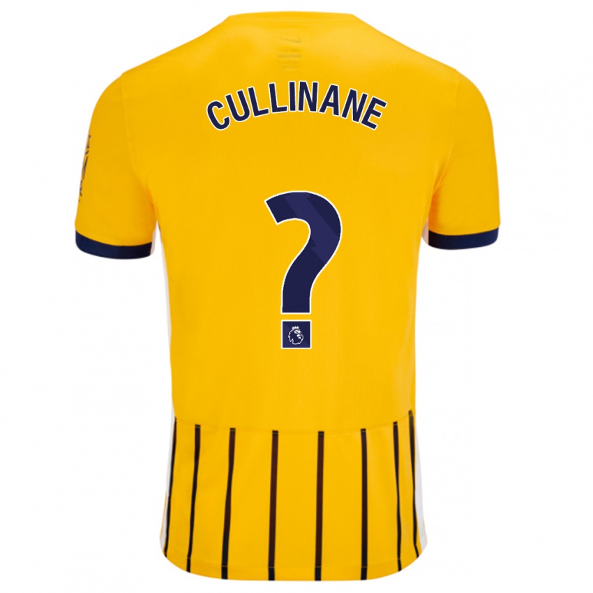 Niño Camiseta Billy-Ray Cullinane #0 Dorado Azul Rayas 2ª Equipación 2024/25 La Camisa México