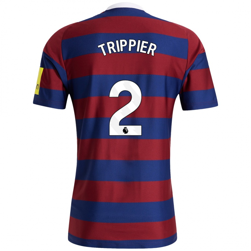 Niño Camiseta Kieran Trippier #2 Burdeos Azul Marino 2ª Equipación 2024/25 La Camisa México