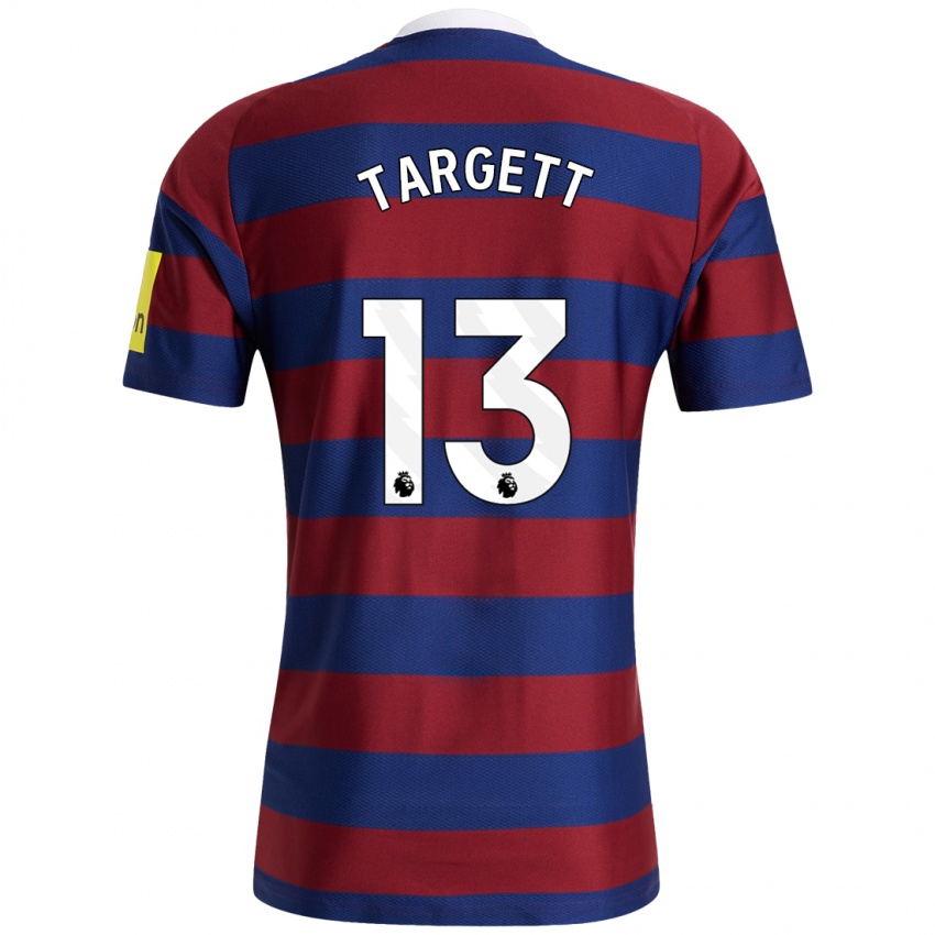 Niño Camiseta Matt Targett #13 Burdeos Azul Marino 2ª Equipación 2024/25 La Camisa México