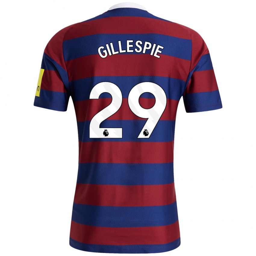 Niño Camiseta Mark Gillespie #29 Burdeos Azul Marino 2ª Equipación 2024/25 La Camisa México