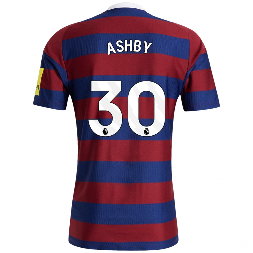 Niño Camiseta Harrison Ashby #30 Burdeos Azul Marino 2ª Equipación 2024/25 La Camisa México